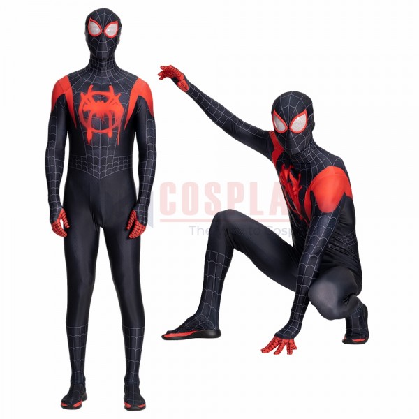 Spider-man Into The Spider Verse Miles Morales Cosplay Costumes