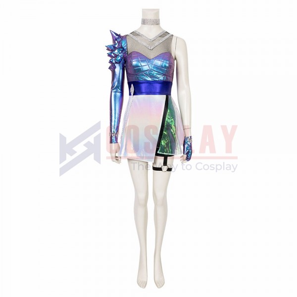 KDA Ahri Cosplay Costumes KDA All Out Artificial Leather Cosplay Outfits