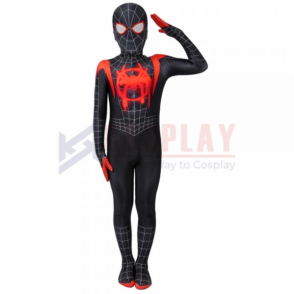 Kids Suit Miles Morales Spider-man Cosplay Costume