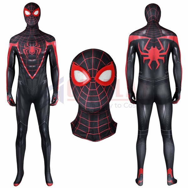Spider-Man Miles Morales Spandex Cosplay Costumes