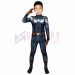 Kids Suit Captain America Cosplay Costume Spandex Printed Cosplay Suit