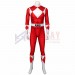 Red Ranger Spandex Cosplay Suit Mighty Morphin Power Rangers  Cosplay Costume